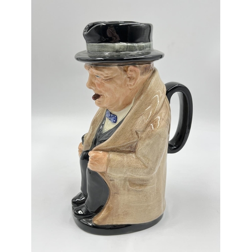 24 - A Royal Doulton Winston Churchill character jug - approx. 22cm high