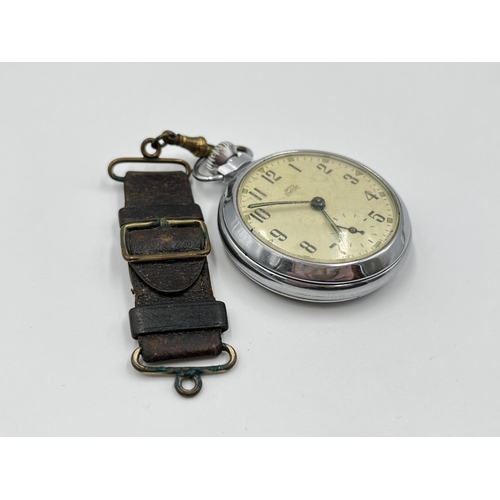 1221 - A vintage Smiths Empire hand wind pocket watch