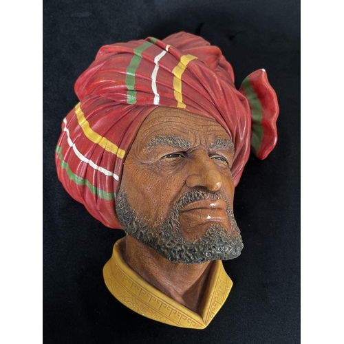 156 - Seven Bossons hand painted chalkware head wall masks to include chef, Abdhul etc.