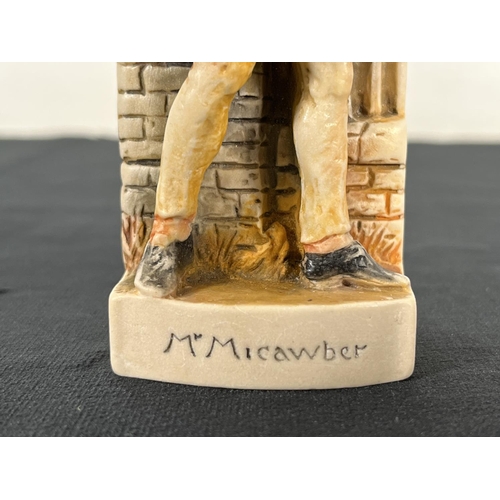176 - A Bossons Ivorex Mr Micawber 13cm figurine