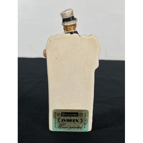 176 - A Bossons Ivorex Mr Micawber 13cm figurine