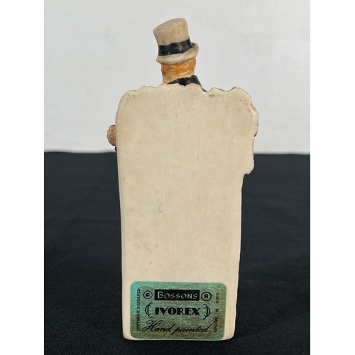 177 - A Bossons Ivorex Mr Micawber 13cm figurine