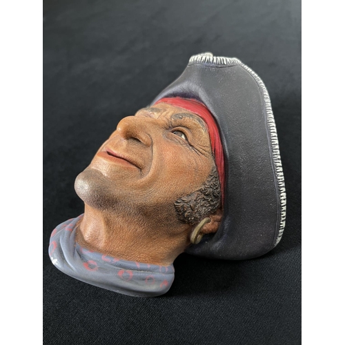 219 - A Bossons Captain Kid Privateer sample signed to rear W.R. Bossons chalkware head wall mask