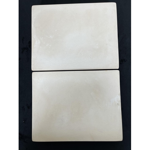 229 - Two Bossons Ivorex chalkware wall plaques comprising Faversham Church and The Guildhall Faversham