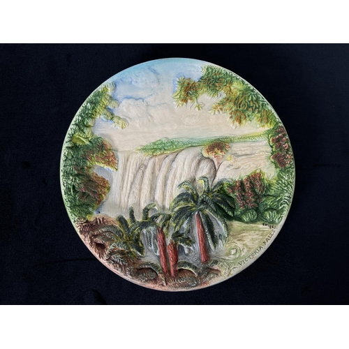 241 - A Bossons Victoria Falls chalkware wall plaque