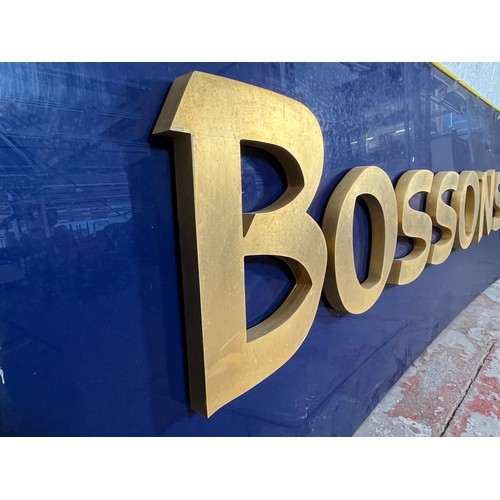 248 - A Bossons factory sign - approx. 73.5cm high x 198cm long