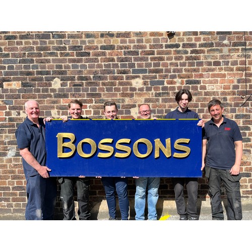 248 - A Bossons factory sign - approx. 73.5cm high x 198cm long