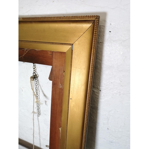 1054 - A 19th century gilt picture frame - approx. 150cm wide x 100cm high