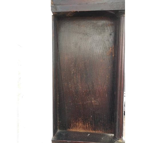 1104 - A George III Samuel Newnes Whitchurch oak and mahogany cased Grandfather clock with hand painted ena... 