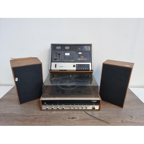 1483 - Three items, one Ferguson 3457B stereo music centre comprising three band receiver and three speed B... 