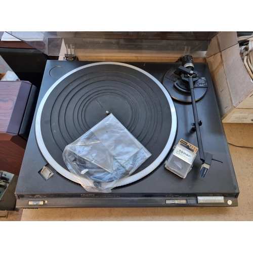 1488 - Four items of Technics hi-fi, one SL-QD2 direct drive two speed turntable, one SH-8046 graphic equal... 