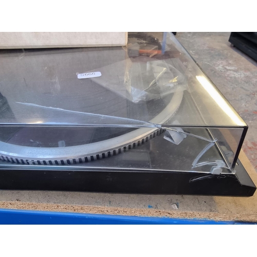 1488 - Four items of Technics hi-fi, one SL-QD2 direct drive two speed turntable, one SH-8046 graphic equal... 