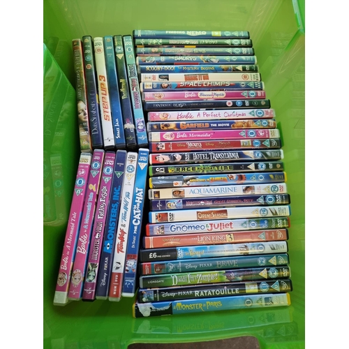 1510 - Three boxes containing a collection of VHS videos, DVDs and Blurays - see images for titles