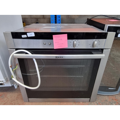 1578 - A Neff type HBB-CP71-7 integrated electric fan oven