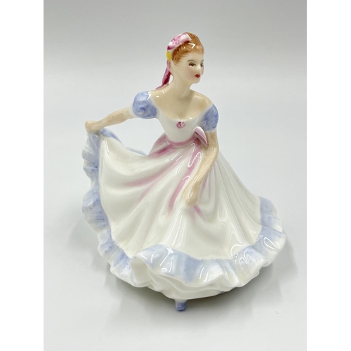 1176 - Four Royal Doulton miniature lady figurines, Hannah - HN 3649, Ninette - HN 3215, Elaine - HN 3214 a... 