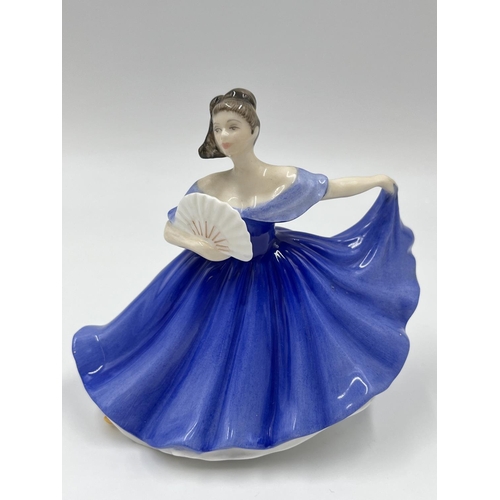 1176 - Four Royal Doulton miniature lady figurines, Hannah - HN 3649, Ninette - HN 3215, Elaine - HN 3214 a... 