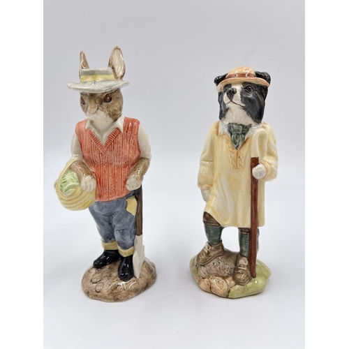 1179 - Two Beswick figurines, one Shepherd Sheepdog ECF5 and one Gardener Rabbit ECF3