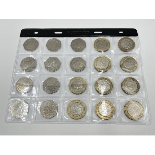 2266 - Forty four British commemorative coins to include fourteen £2 coins, The Royal Mint Beatrix Potter 1... 