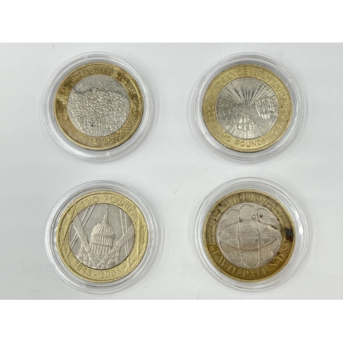 2266 - Forty four British commemorative coins to include fourteen £2 coins, The Royal Mint Beatrix Potter 1... 