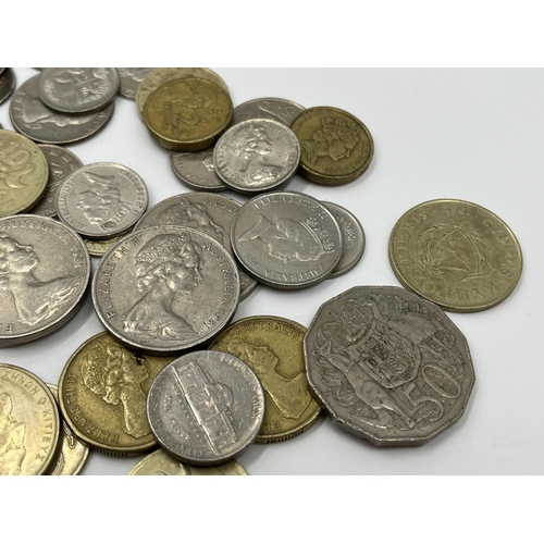 2268 - A collection of coins and rare halfpenny conder tokens; coins to include 1806 ½ penny, 92.5% silver ... 