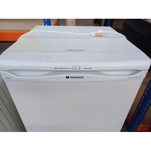 A Hotpoint Iced Diamond RZAV21 under counter freezer