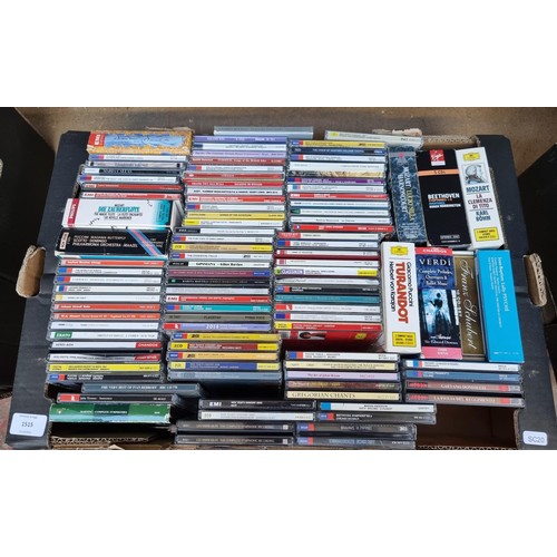 1515 - A box containing a collection of mostly Major label classical CD albums and boxsets - see image for ... 