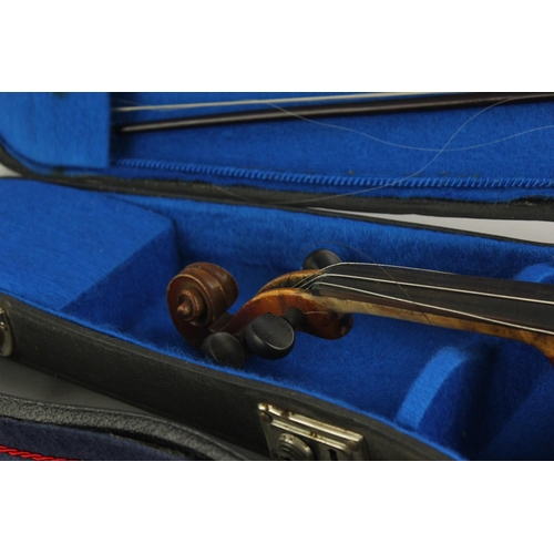 837 - Two cased vintage violins, one being Andreas Zeller