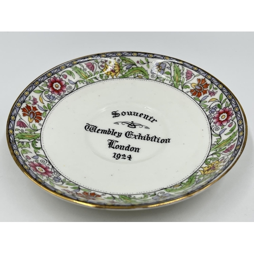 260 - An Aynsley 'The Cup of Knowledge' Souvenir Wembley Exhibition London 1924 cup and saucer - Rd no. 70... 