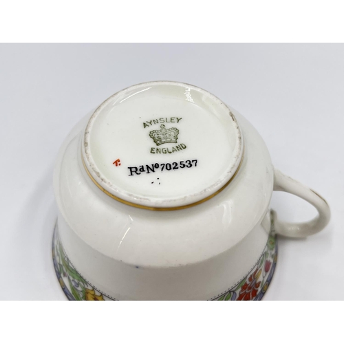 260 - An Aynsley 'The Cup of Knowledge' Souvenir Wembley Exhibition London 1924 cup and saucer - Rd no. 70... 