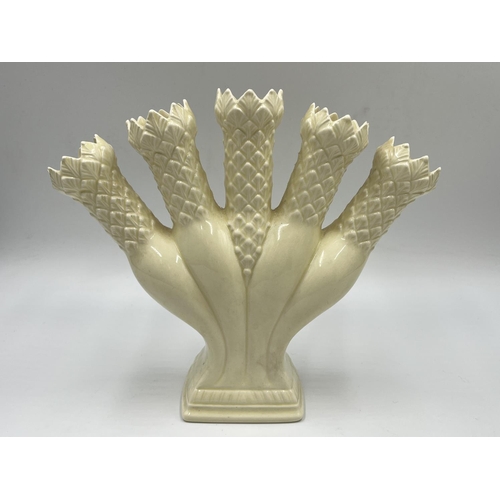 277 - A pair of Wedgwood Williamsburgh Posey Holders - approx. 20.5cm high