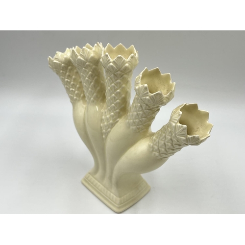 277 - A pair of Wedgwood Williamsburgh Posey Holders - approx. 20.5cm high