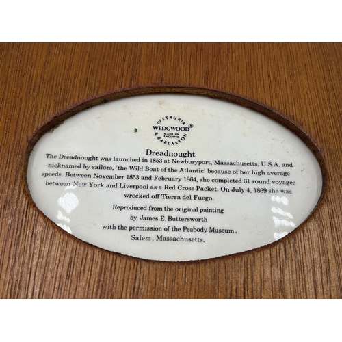 283 - A framed Wedgwood 'Dreadnought' ceramic plaque - approx. 30cm x 23cm