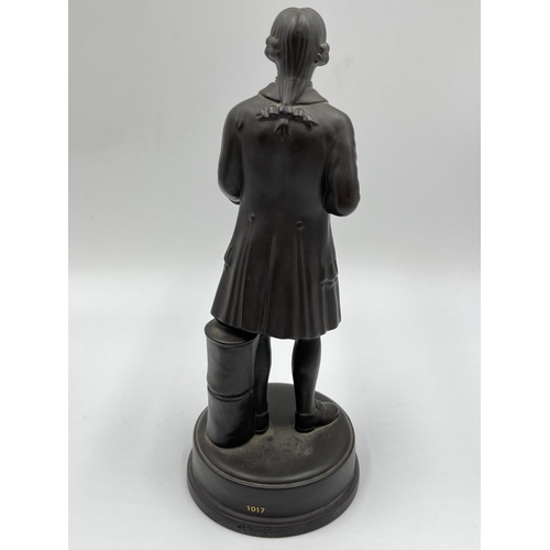 321 - A Wedgwood black basalt Josiah Wedgwood figurine - approx. 22cm high