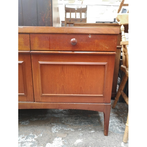 67 - A Stateroom by Stonehill teak sideboard - approx. 72cm high x 182cm wide x 43cm deep