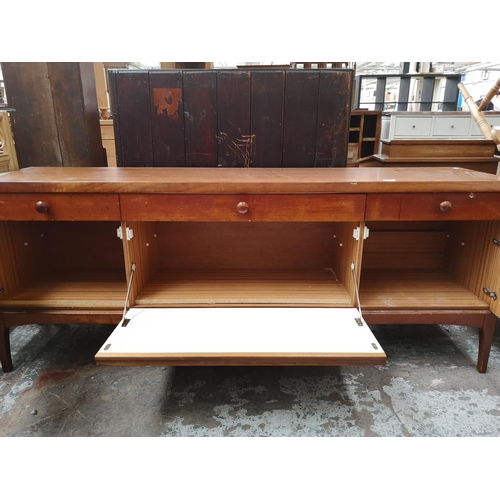 67 - A Stateroom by Stonehill teak sideboard - approx. 72cm high x 182cm wide x 43cm deep