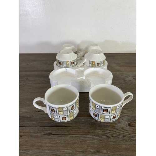 401 - A collection of Broadhurst Ironstone pottery to include six cups, six saucers etc.