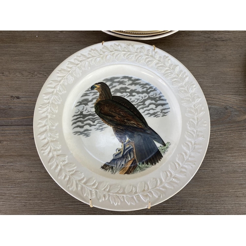 402 - A collection of ceramic collector's plates to include Adams The Birds of America, Coalport Queen Eli... 