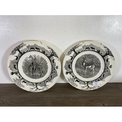 412 - Eight Wedgwood Kruger National Park collector's plates