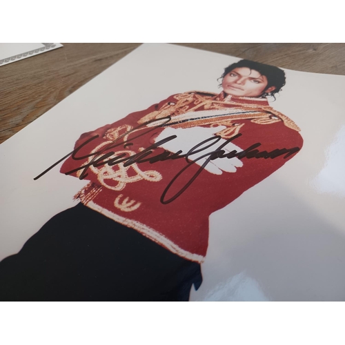 861 - A signed Michael Jackson photograph with Selective Resources Inc. certificate of authenticity