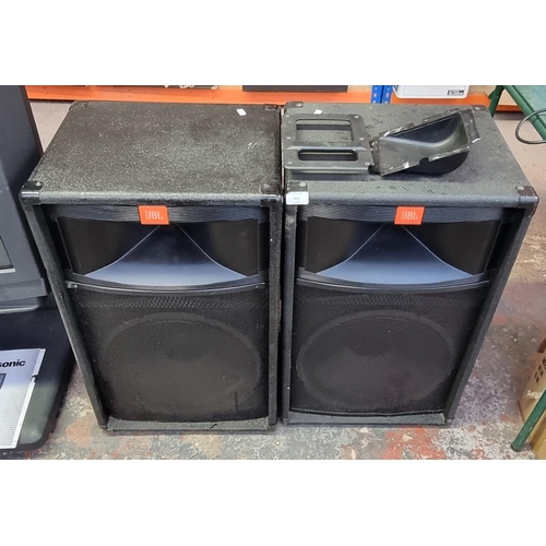 816 - A pair of JBL TR Series TR125 8Ω PA speakers comprising 15