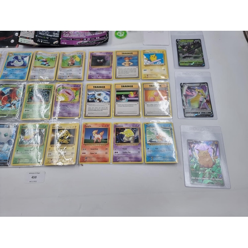 458 - A collection of various Pokémon trading cards