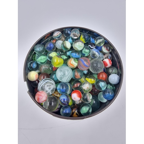 461 - A collection of vintage marbles