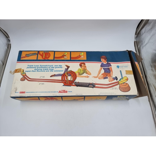 482 - A boxed vintage Corgi no. 2074 Rockets Triple Loop speed circuit with instruction manual