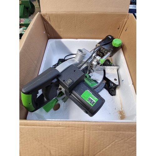 230 - A boxed Evolution Fury 3 240v sliding mitre saw