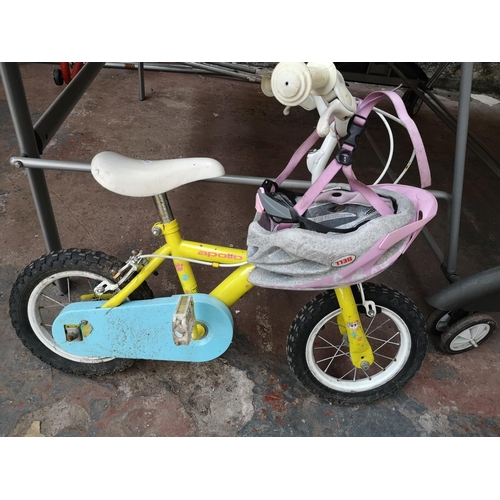 200 - Six children's items, two bikes, two skateboards and two scooters