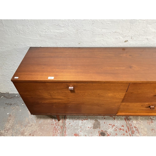 114 - An Avalon teak sideboard - approx. 74cm high x 185cm wide x 43cm deep