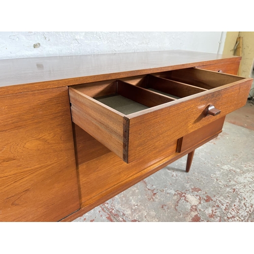 114 - An Avalon teak sideboard - approx. 74cm high x 185cm wide x 43cm deep