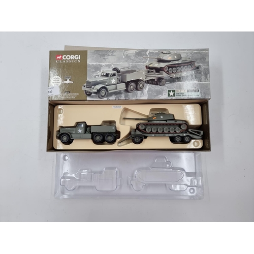 530 - A boxed Corgi Classics 55101 Fighting Vehicles United States Armed Forces Diamond T Tank Transporter... 