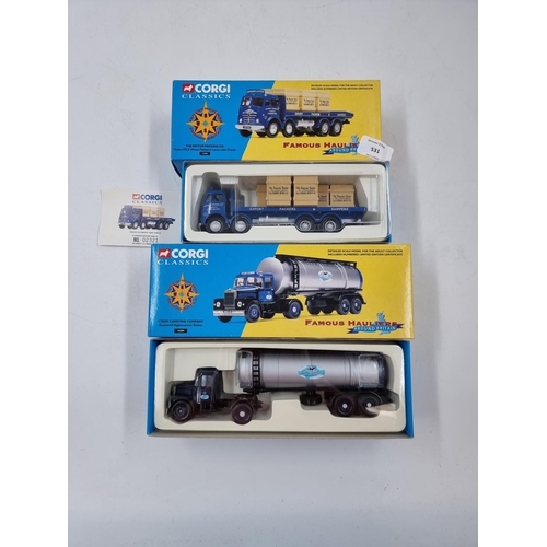 531 - Two boxed Corgi Classics Famous Haulers Around Britain diecast model vehicles, one 12301 The Motor P... 