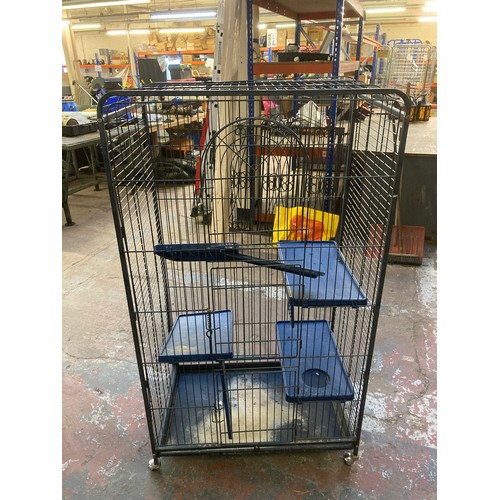 202 - A metal parrot cage